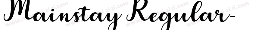 Mainstay Regular字体转换